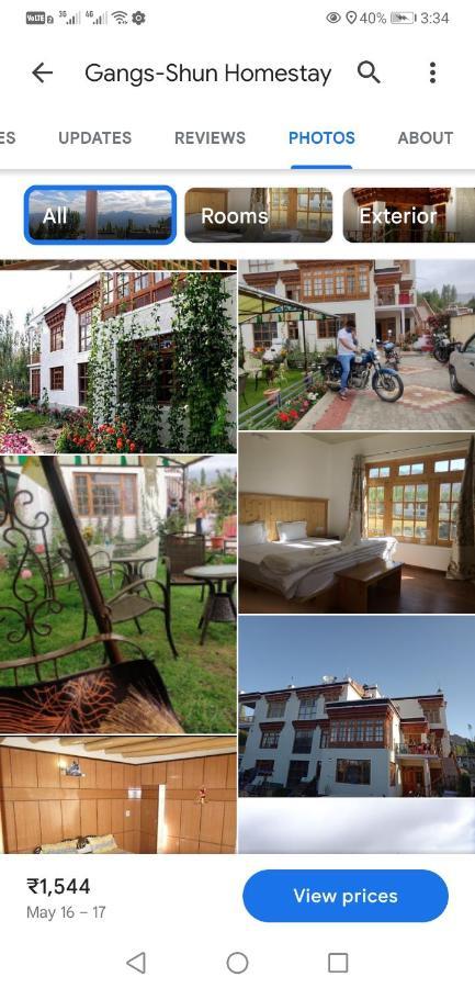 Gangs-Shun Homestay Leh Exteriör bild
